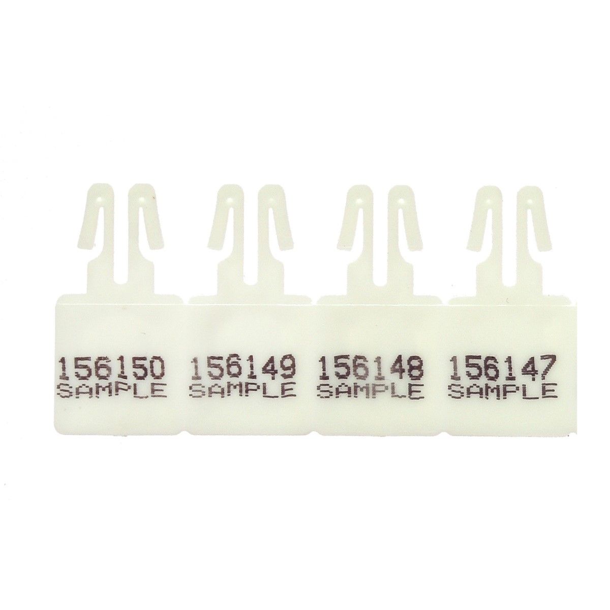 Versapak Numbered Arrow plastic security seals - white