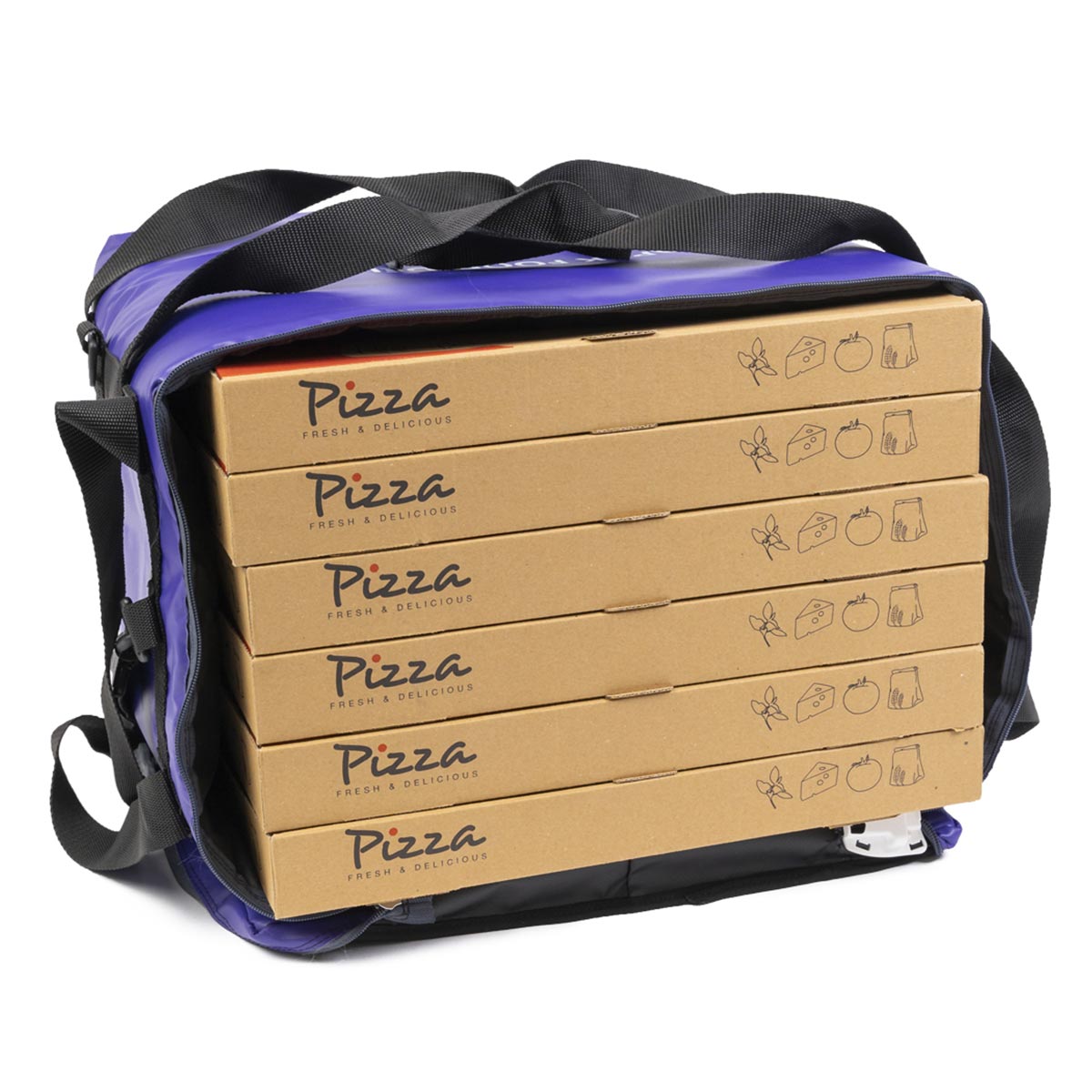 Versapak pizza delivery bag in use example